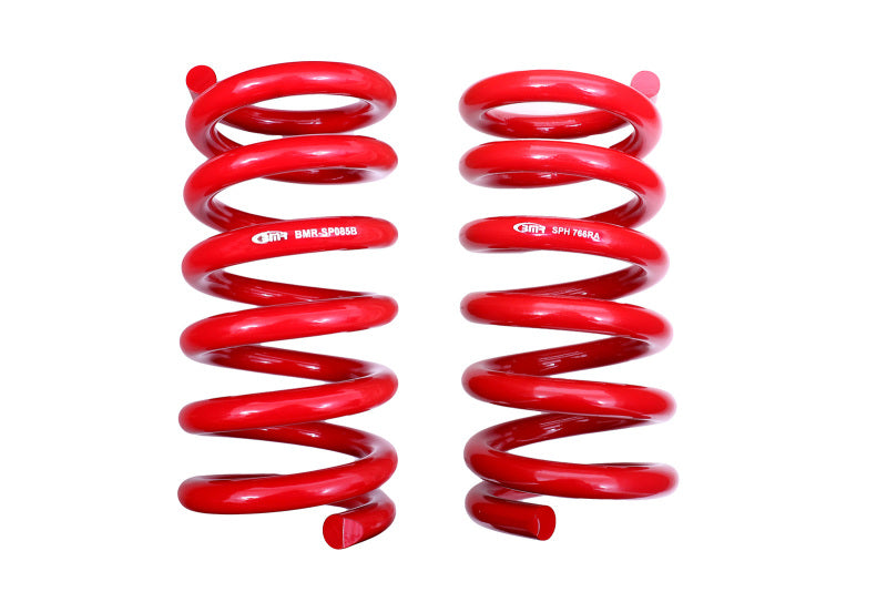 BMR 18-20 S550 Mustang GT MagneRide/15-20 GT350 Lowering Spring Set of Rear only - Red